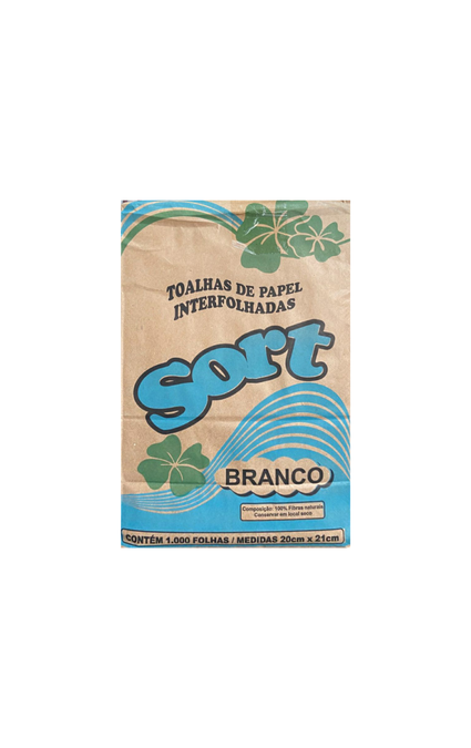 Toalha Interfolhada Sort Branco 20x21 1000 Unidades